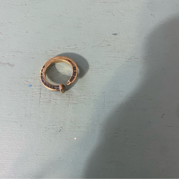 Giles and Brother Brass Spike Ring - Picture 3 of 4